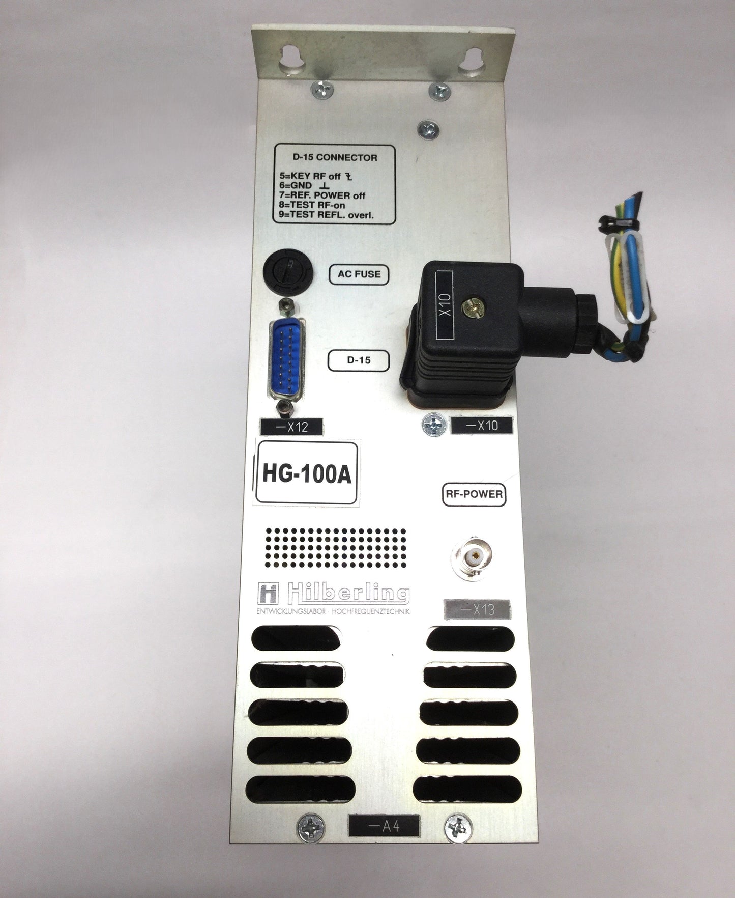 Used Hilberling HG-100A 100W HF RF Generator 110-230VAC 27-40MHz from RSM 100-Q