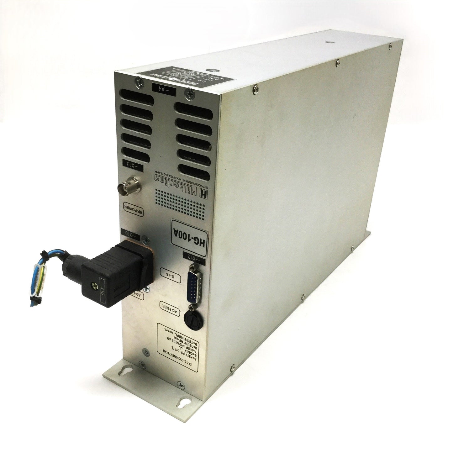 Used Hilberling HG-100A 100W HF RF Generator 110-230VAC 27-40MHz from RSM 100-Q
