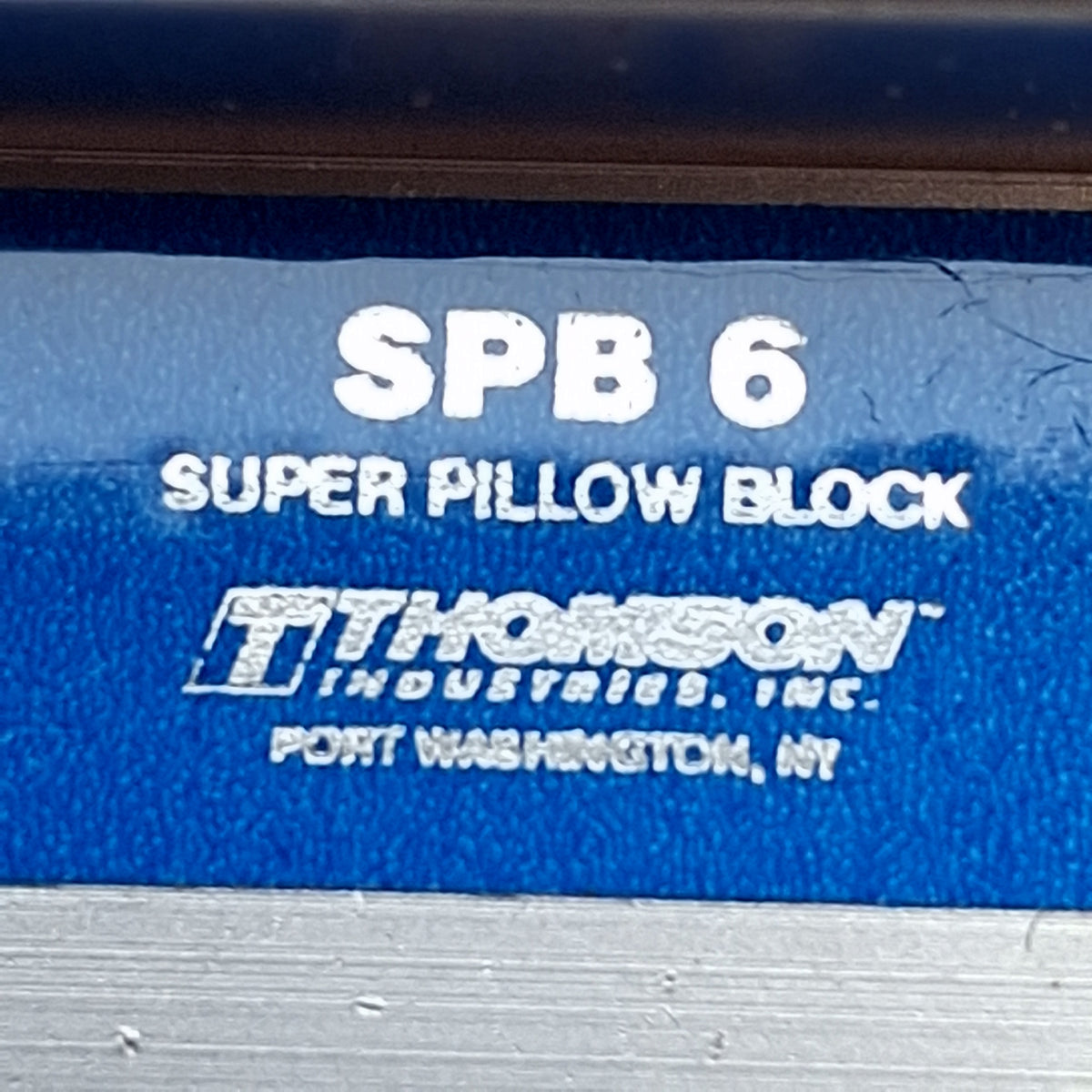 Used Thomson SPB6 Pillow Block Assembly, ø3/8in Bore, 1.75in x 1.31in, 21in Rod