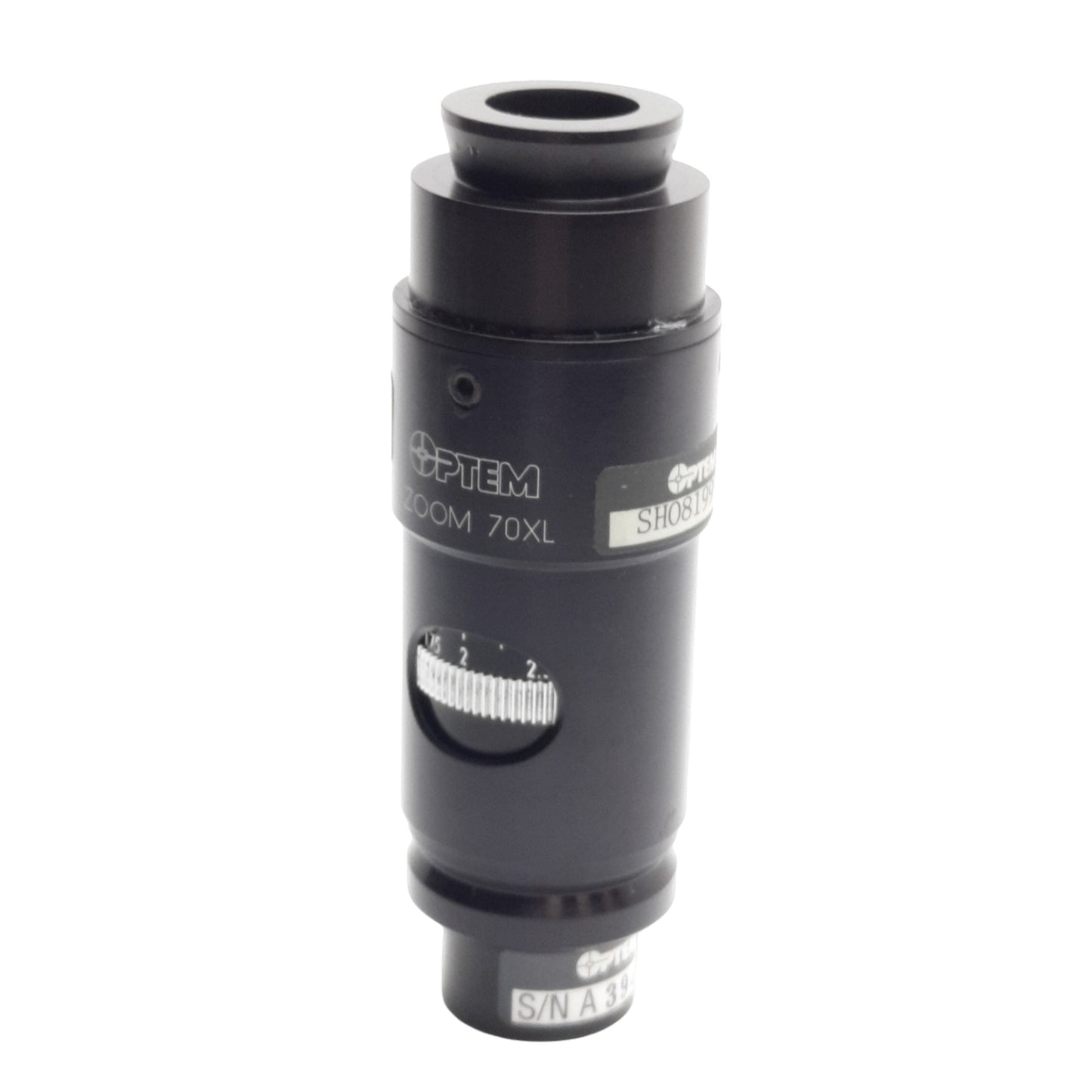 Used Qioptiq SH081999 Optem Zoom 70XL Micro Inspection Zoom Lens, 0.75X to 5.25X Mag.