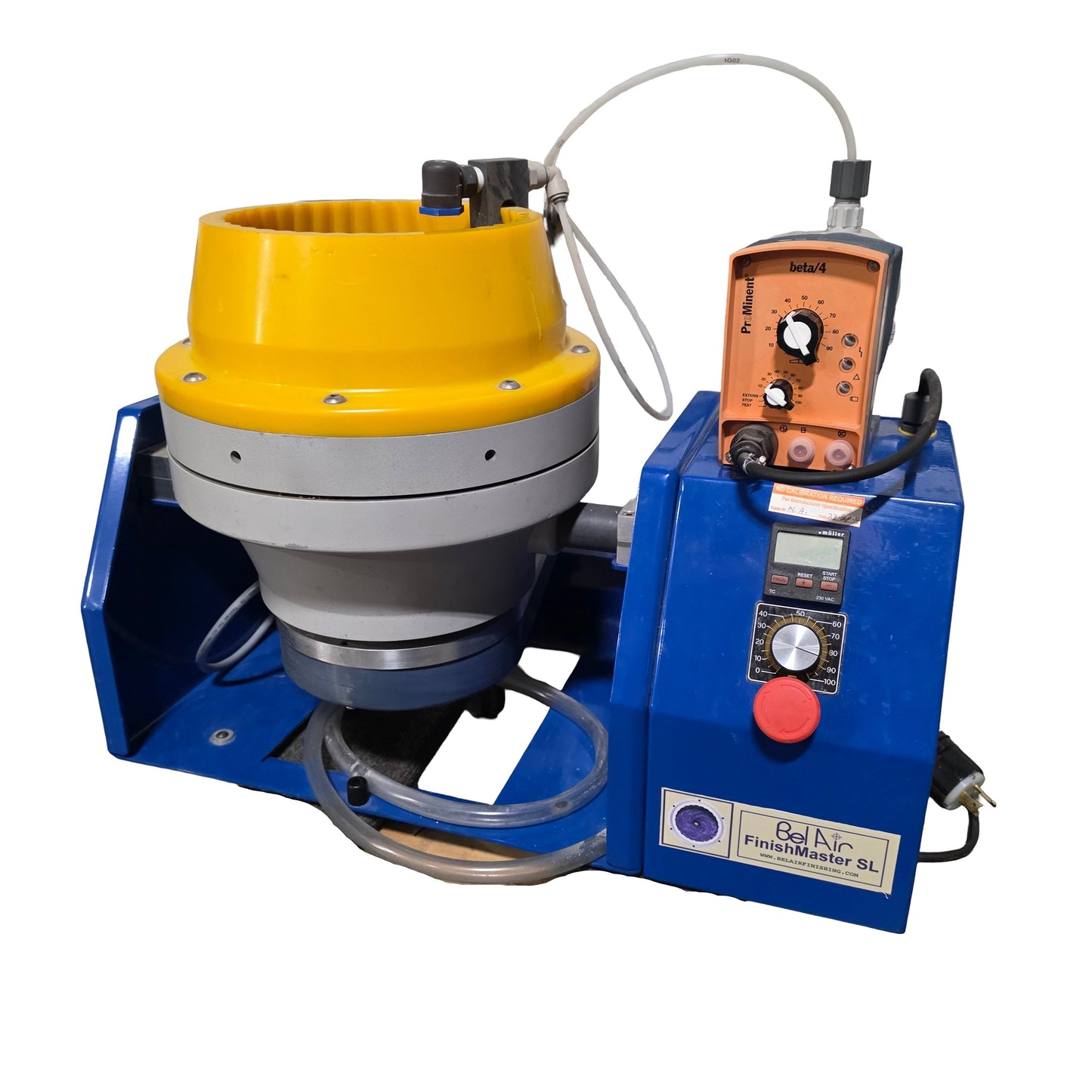 Used Bel Air FMSL 8TD Finish Master SL Benchtop Centrifugal Disc Finisher 220VAC 1-Ph