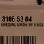 Used Lot of 5 Parker 3106 53 04 Unequal Union Fitting, ø1/8in to ø5/32in ID, 290psi