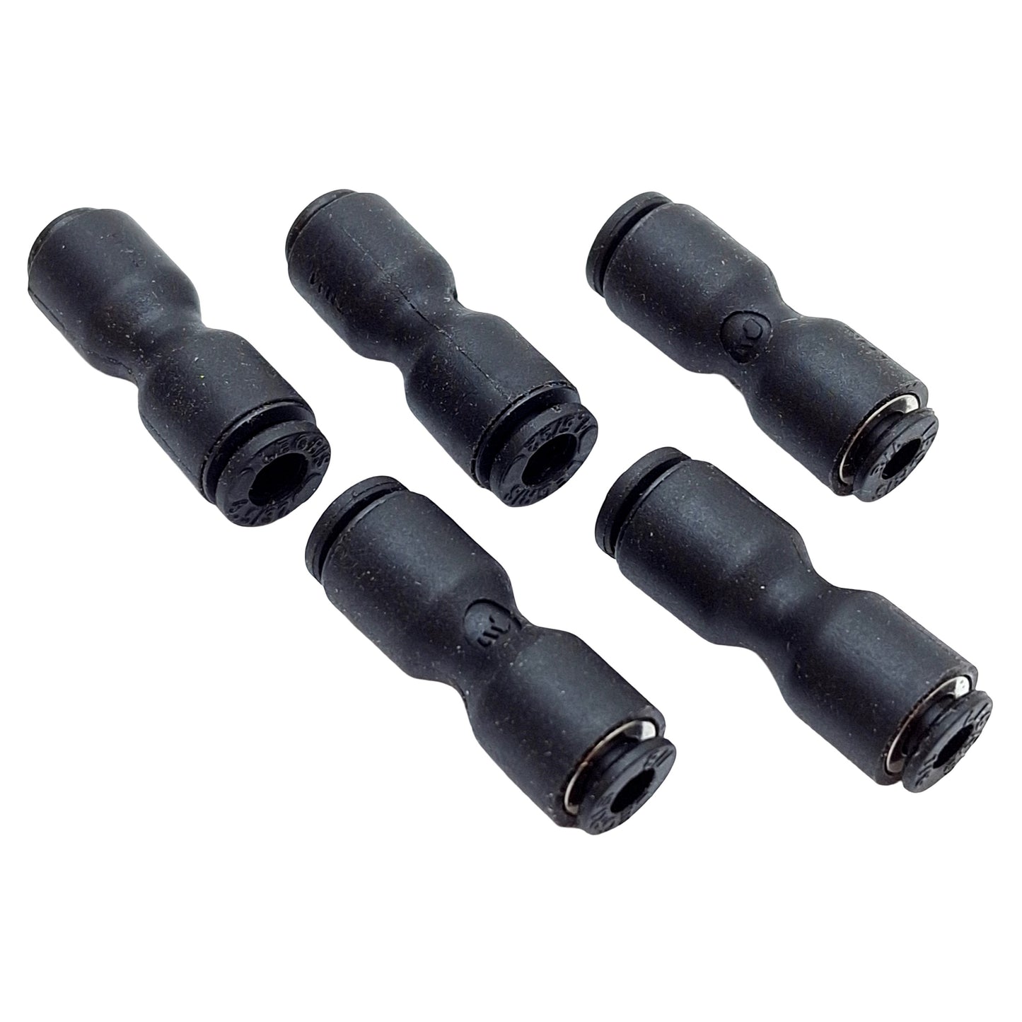 Used Lot of 5 Parker 3106 53 04 Unequal Union Fitting, ø1/8in to ø5/32in ID, 290psi