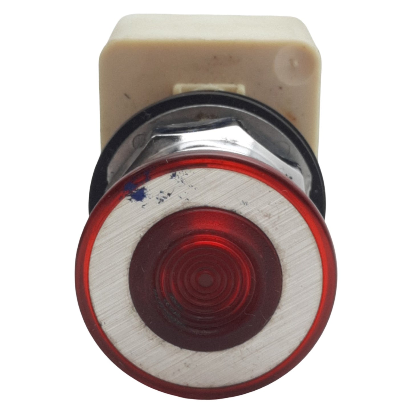 Used Square D 9001KM32 Illuminated Push/Pull Button ø30mm, 12VAC/14VDC, Red, 1NC+1NO