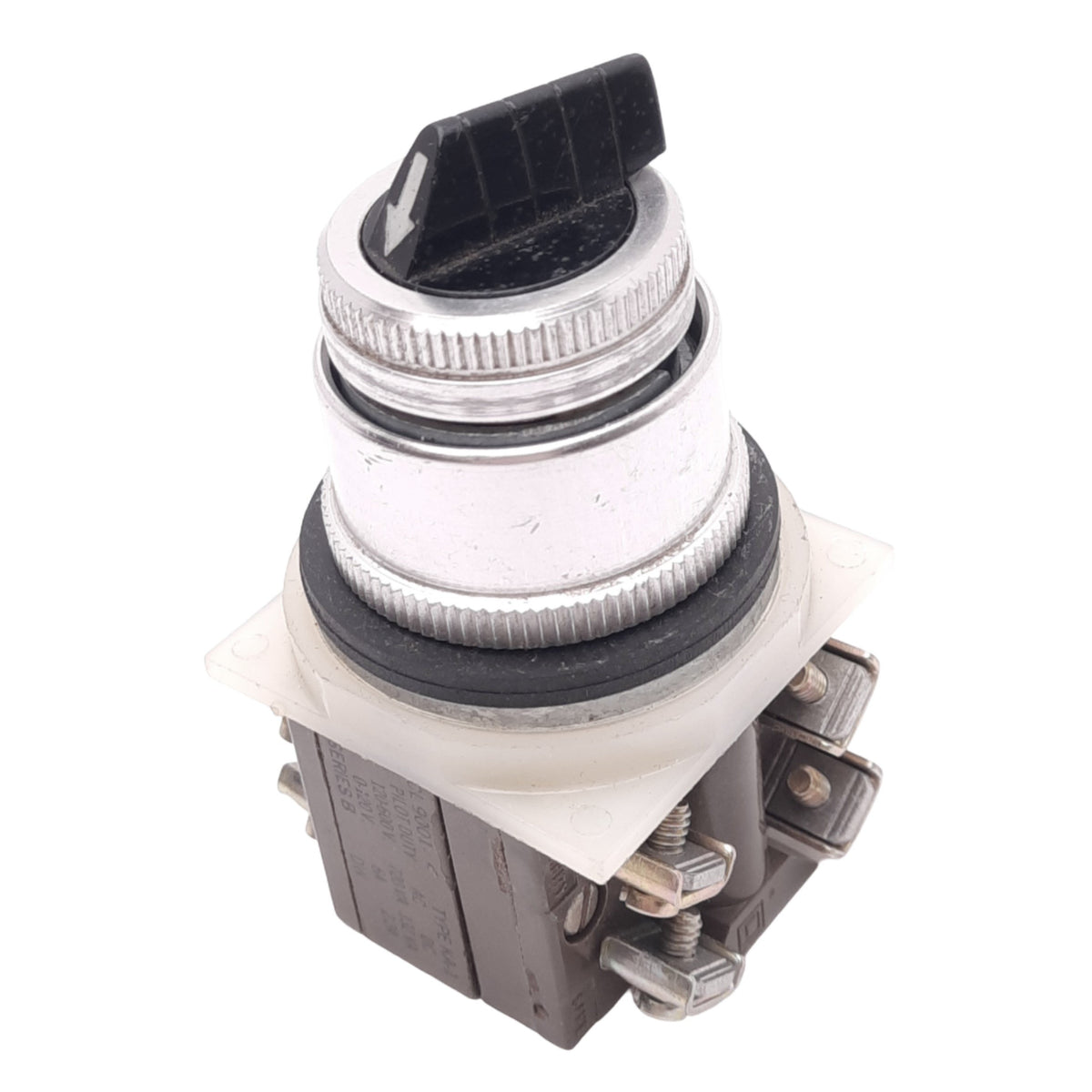 Used Square D CL9001 KA-1 Selector Switch, 2-Position Maintained, 30mm, 2NO 2NC, 600V