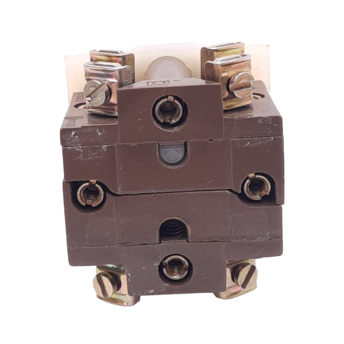 Used Square D CL9001 KA-1 Selector Switch, 2-Position Maintained, 30mm, 2NO 2NC, 600V