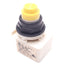 Used Square D 9001KM38LY Yellow Illuminated Pushbutton, 30mm, 120VAC/DC, 600V 10A Max
