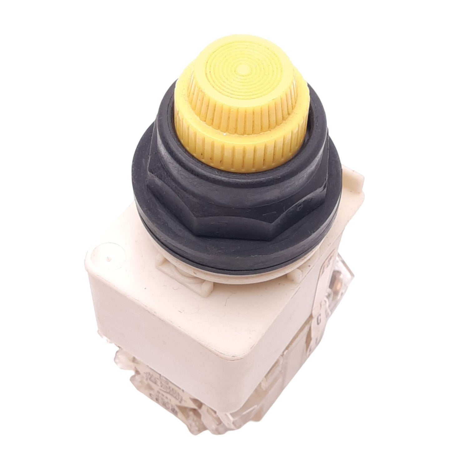 Used Square D 9001KM38LY Yellow Illuminated Pushbutton, ø30mm, 2NC 2NO, 600V 10A Max