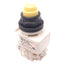Used Square D 9001KM38LY Yellow Illuminated Pushbutton, ø30mm, 2NC 2NO, 600V 10A Max