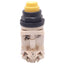 Used Square D 9001KM38LY Yellow Illuminated Pushbutton, ø30mm, 2NC 2NO, 600V 10A Max