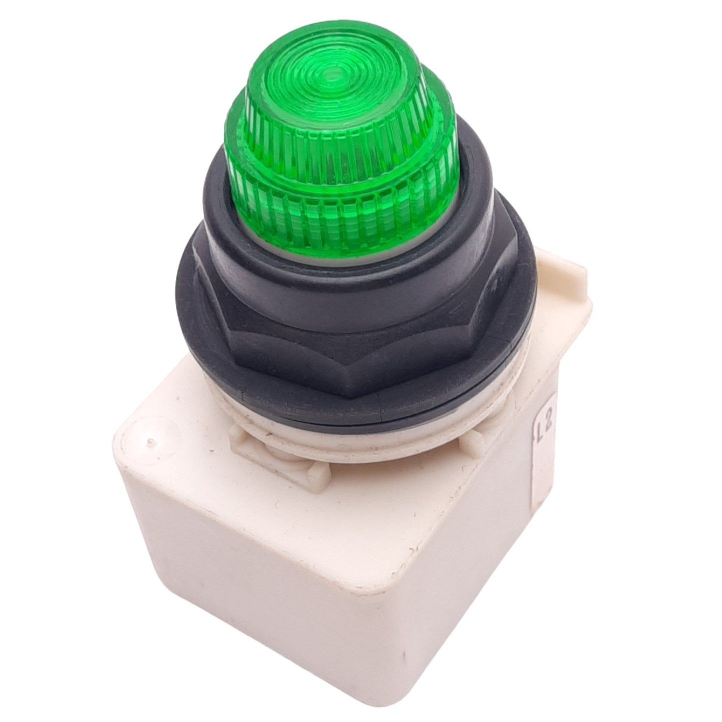 Used Square D 9001KM38LG Green Illuminated Push Button Switch, ø30mm, 120VAC/DC