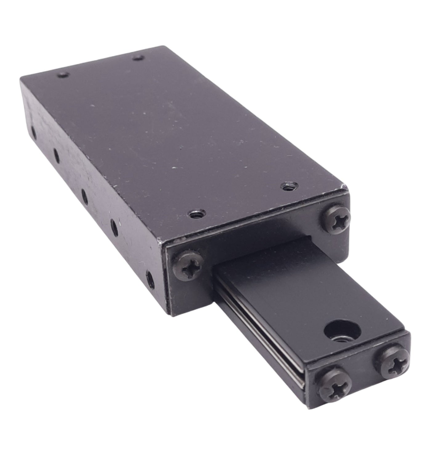 Used DCI Ball Bearing Linear Slide, 3in Travel, 4in x 1-3/4in x 3/4in, #6-32 Thread
