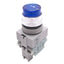 Used IDEC ALW212620D-B Blue Illuminated Pushbutton, 22mm, 2NO, 600V 10A, *No Bulb