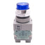 Used IDEC ALW212620D-B Blue Illuminated Pushbutton, 22mm, 2NO, 600V 10A, *No Bulb