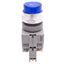 Used IDEC ALW212620D-B Blue Illuminated Pushbutton, 22mm, 2NO, 600V 10A, *No Bulb