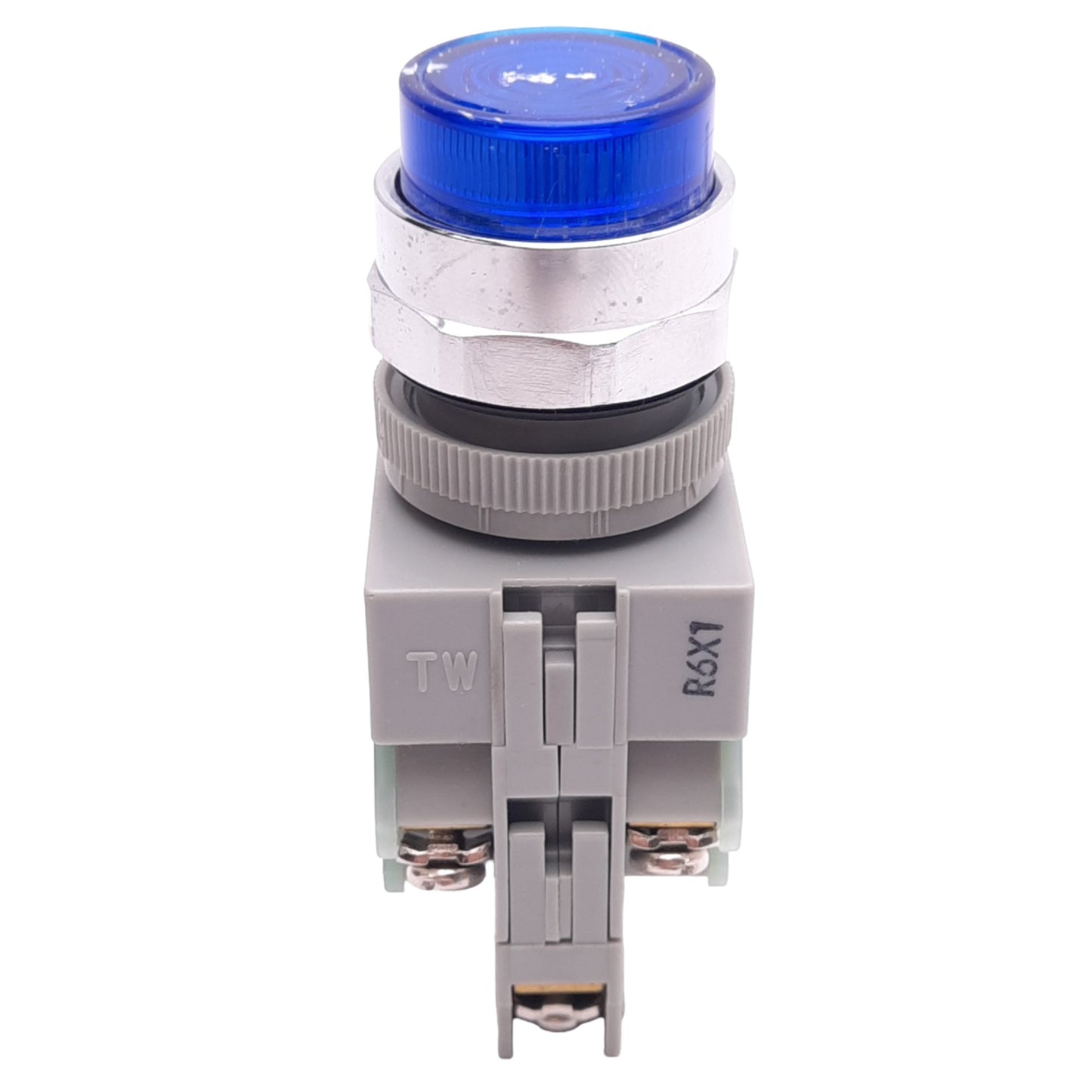 Used IDEC ALW212620D-B Blue Illuminated Pushbutton, 22mm, 2NO, 600V 10A, *No Bulb