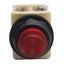 Used Square D 9001KM38LG Illuminated Momentary Push Button ø30mm, 120VAC/DC, 1NC+1NO