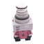 Used IDEC AVLW49902D-R-24V Push/Twist E-Stop, 22mm, 2NC, 24V Red LED, *No Lens/Button
