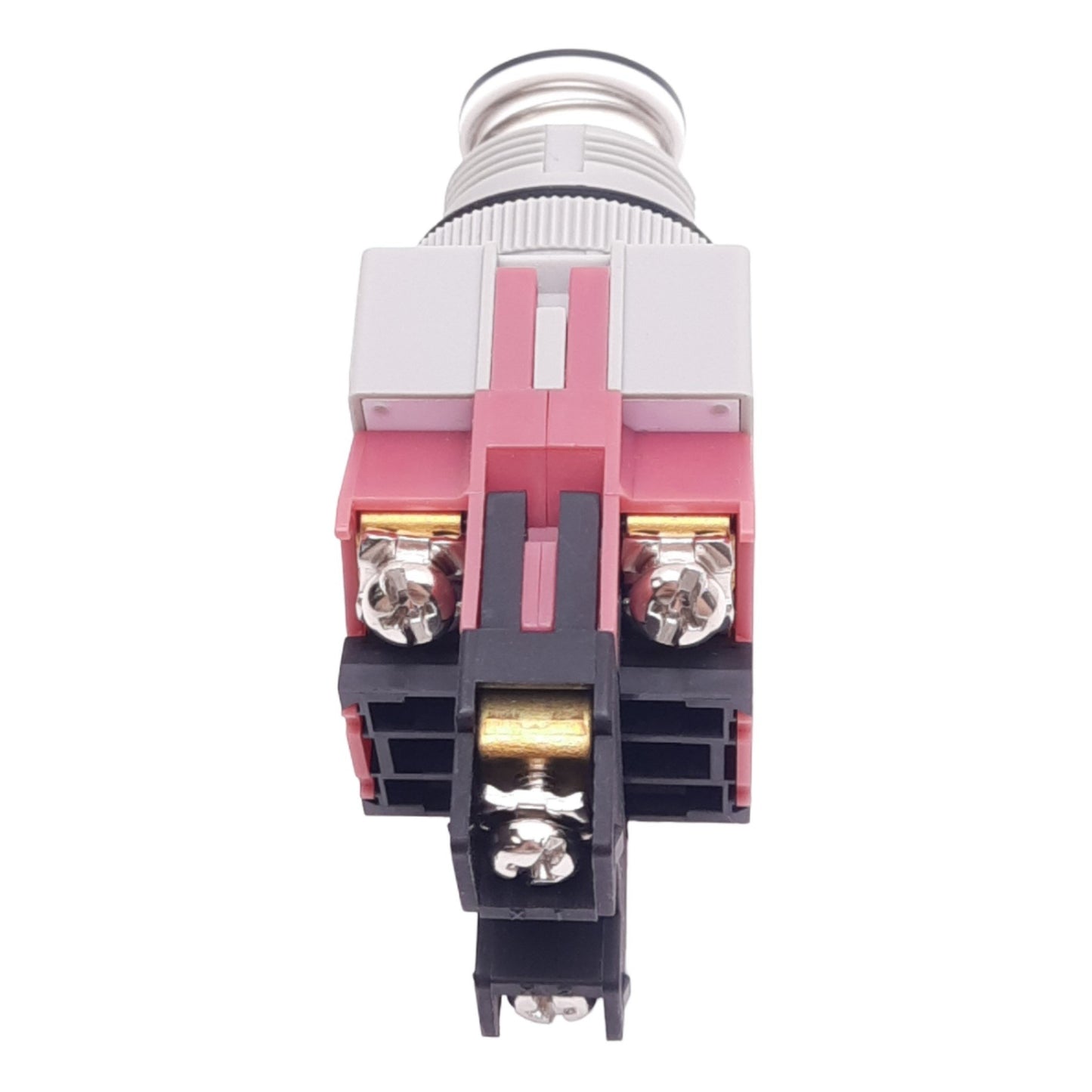 Used IDEC AVLW49902D-R-24V Push/Twist E-Stop, 22mm, 2NC, 24V Red LED, *No Lens/Button
