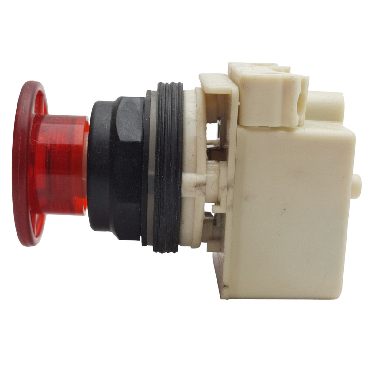 Used Square D 9001KM1 Red Illuminated Push/Pull Button ø30mm, 110-120VAC Lamp