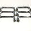 Used Lot of 6 Kason 573 Offset Drawer Pull Handle, Polished Chrome, 5-7/8" x 1-11/16"