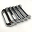 Used Lot of 6 Kason 573 Offset Drawer Pull Handle, Polished Chrome, 5-7/8" x 1-11/16"