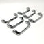 Used Lot of 6 Kason 573 Offset Drawer Pull Handle, Polished Chrome, 5-7/8" x 1-11/16"