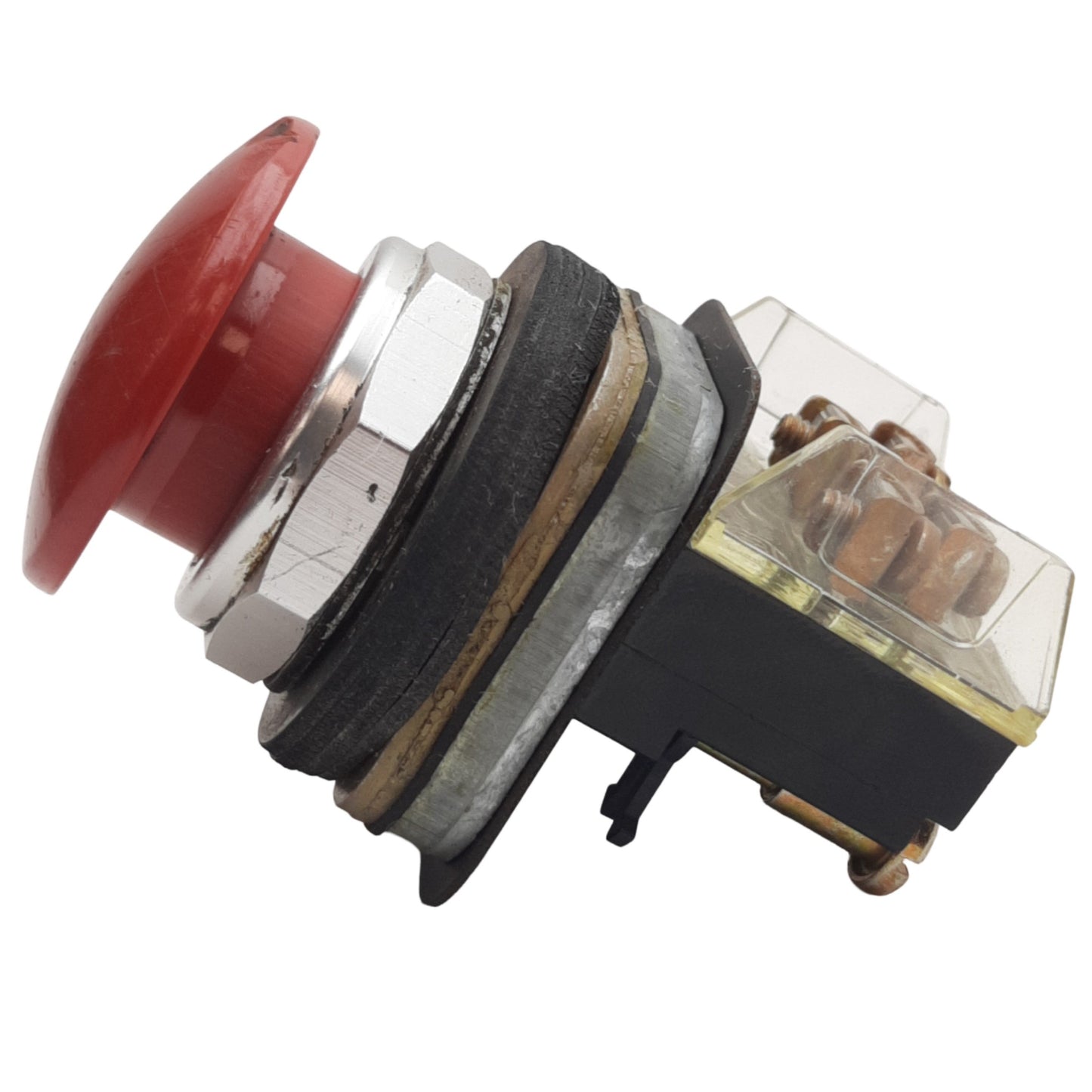 Used Allen Bradley 800T-D6A Red Momentary Push Button ø30mm, 1NO+1NC, 600VAC Max