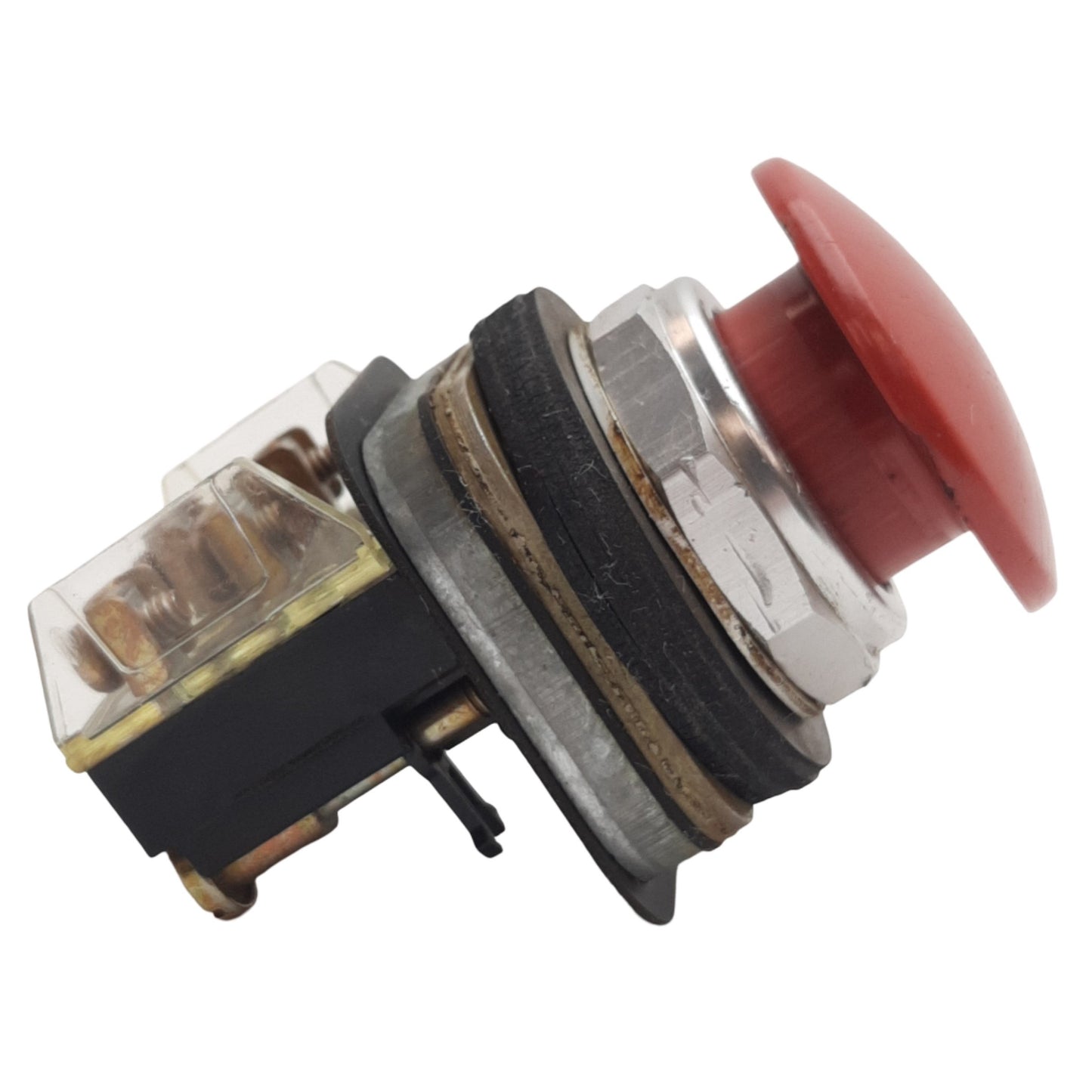 Used Allen Bradley 800T-D6A Red Momentary Push Button ø30mm, 1NO+1NC, 600VAC Max