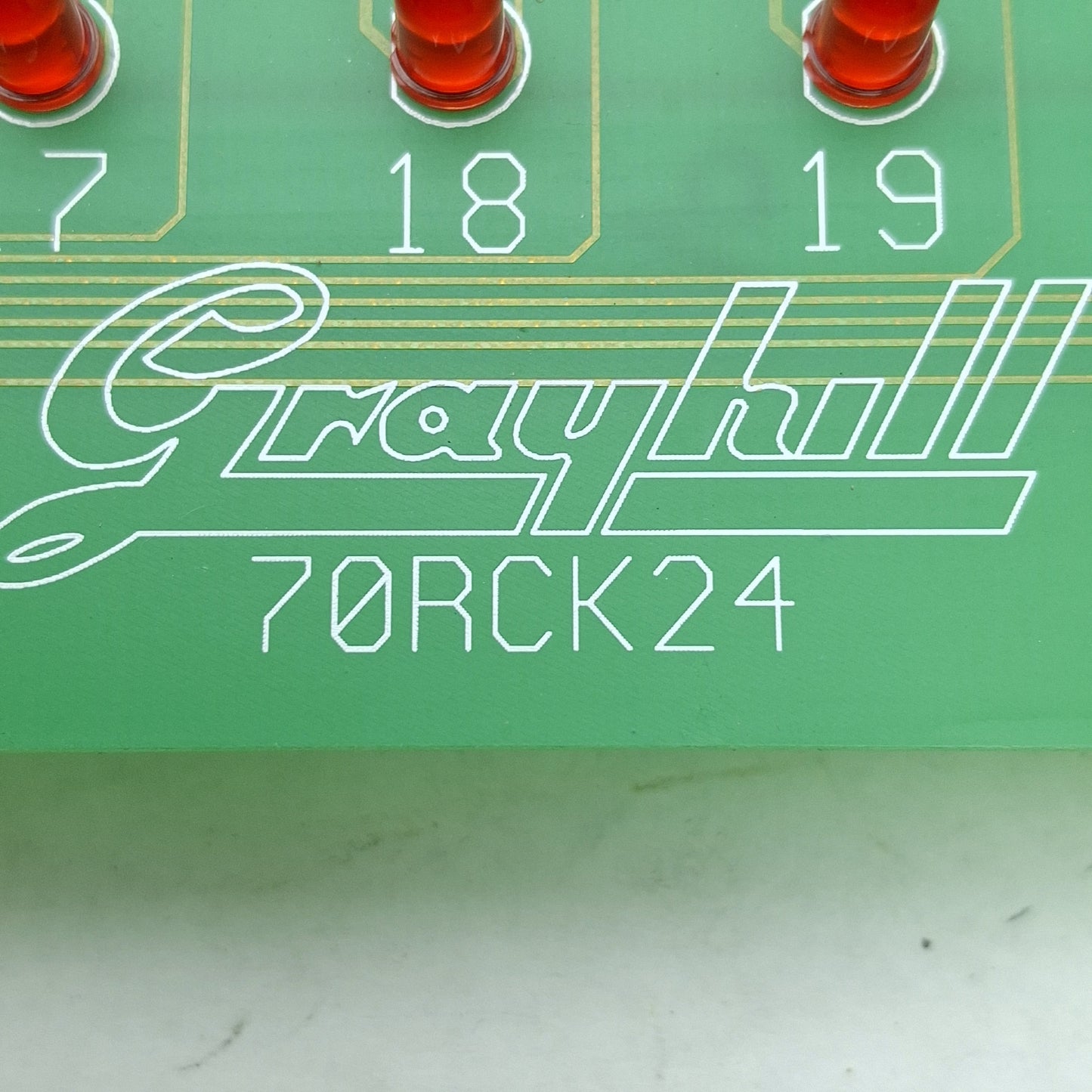 Used Grayhill 70RCK24 Relay I/O Module Rack Board, 24-Channel, 50-Pin IDC Header