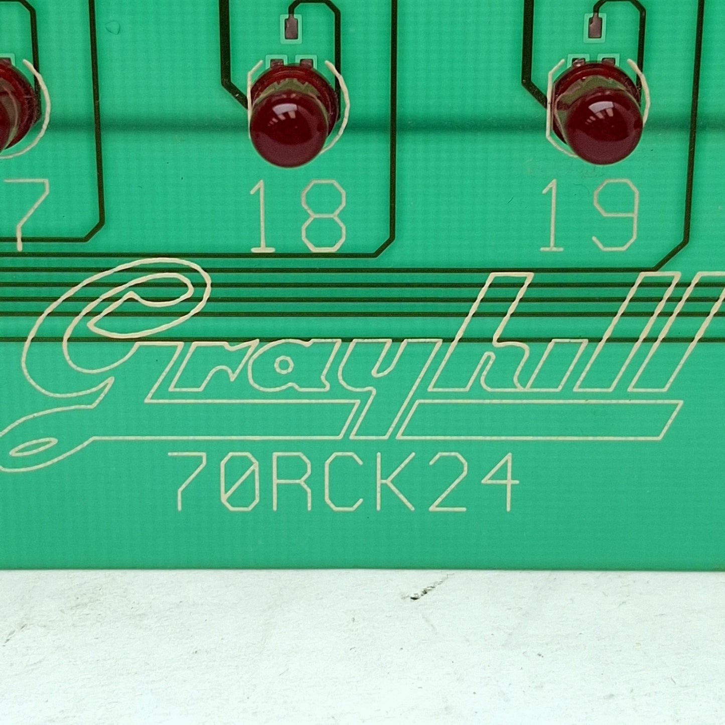 Used Grayhill 70RCK24 Relay I/O Module Rack Board, 24-Channel, 50-Pin Edge Card