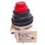 Used Square D 9001KM38LR Red Illuminated Push Button Switch, ø30mm, 120V, *No Bulb