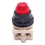 Used Square D 9001KM38LR Red Illuminated Push Button Switch, ø30mm, 120V, *No Bulb