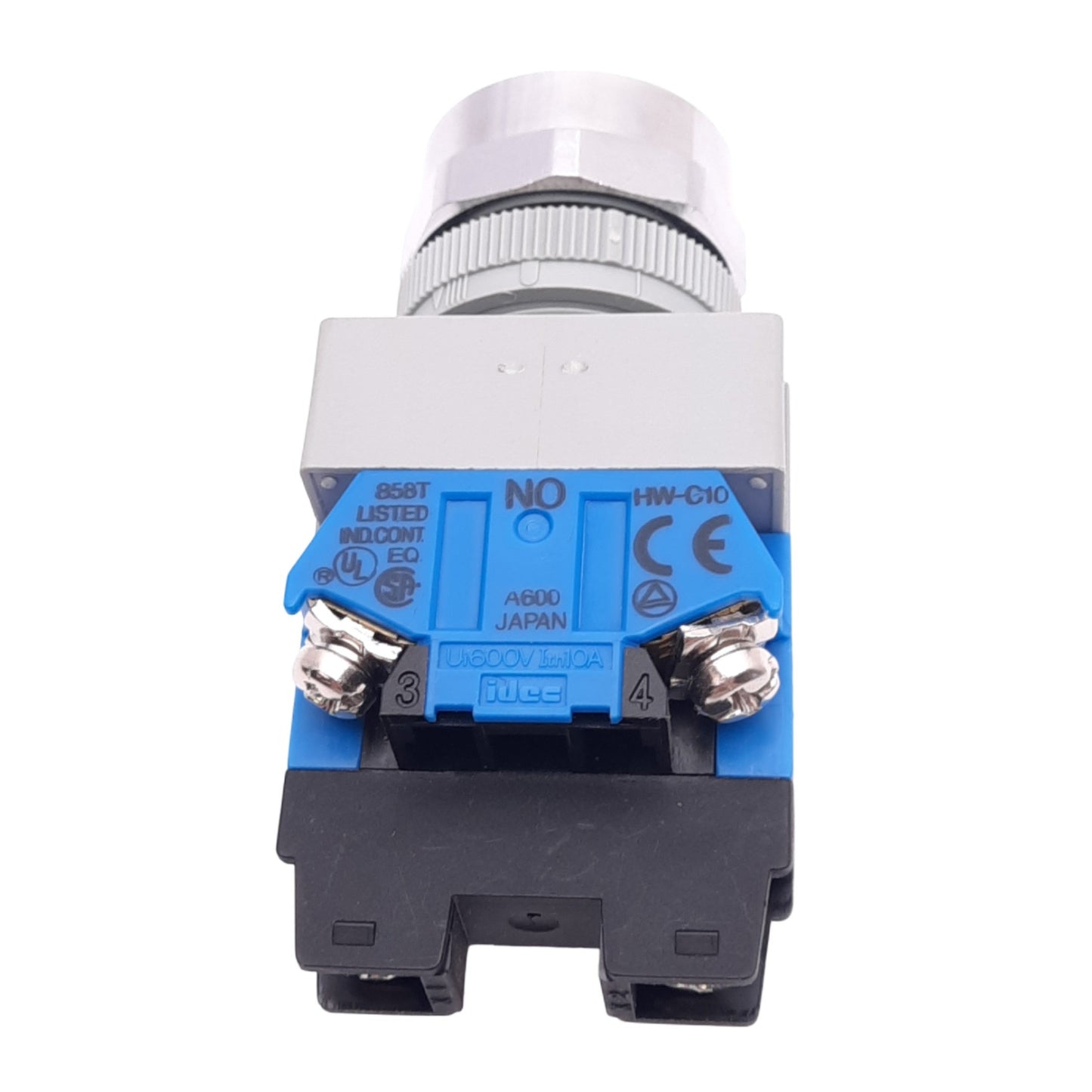 Used IDEC ALW212620D-A Amber Illuminated Pushbutton, 22mm, 2NO, 24V LED, 600V Max