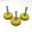 Used Lot of 3 Effbe LM 1-11 Anti-Vibration Machine Support Leveling Foot Mounts Ø80mm
