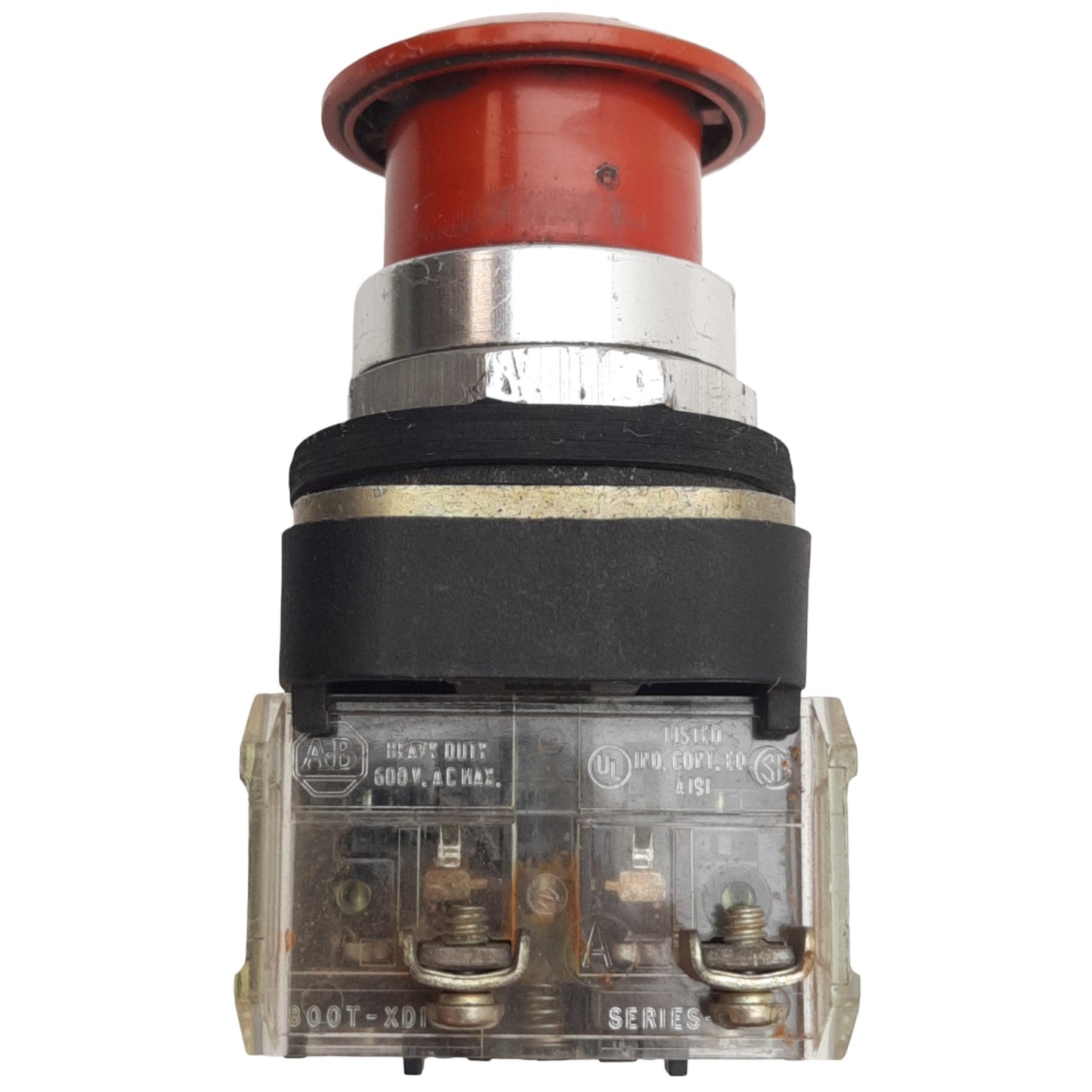 Used Allen-Bradley 800T-FX6A1 Red 2-Position Push/Pull Button ø30mm, 1NCLB+1NO