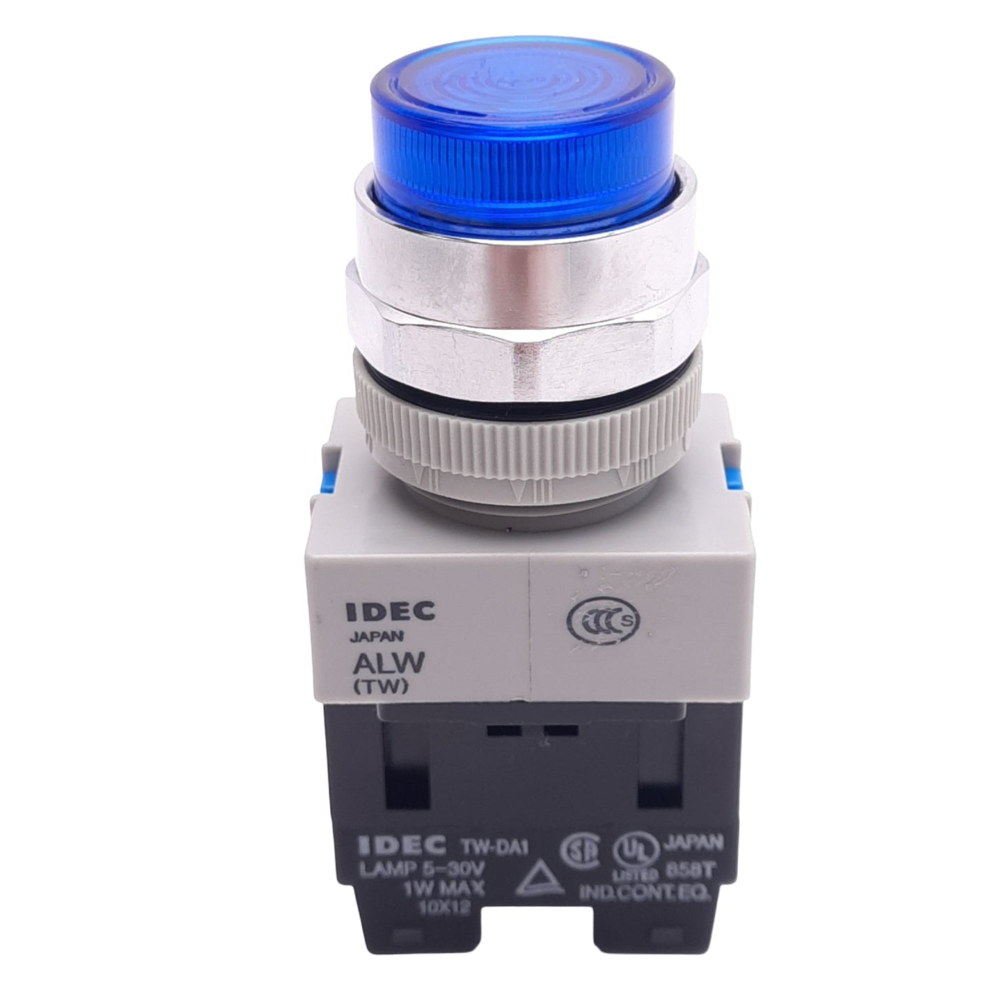 New IDEC ALW29910D-S-24V Blue Illuminated Pushbutton, 22mm, 1NO, 600V 10A Max
