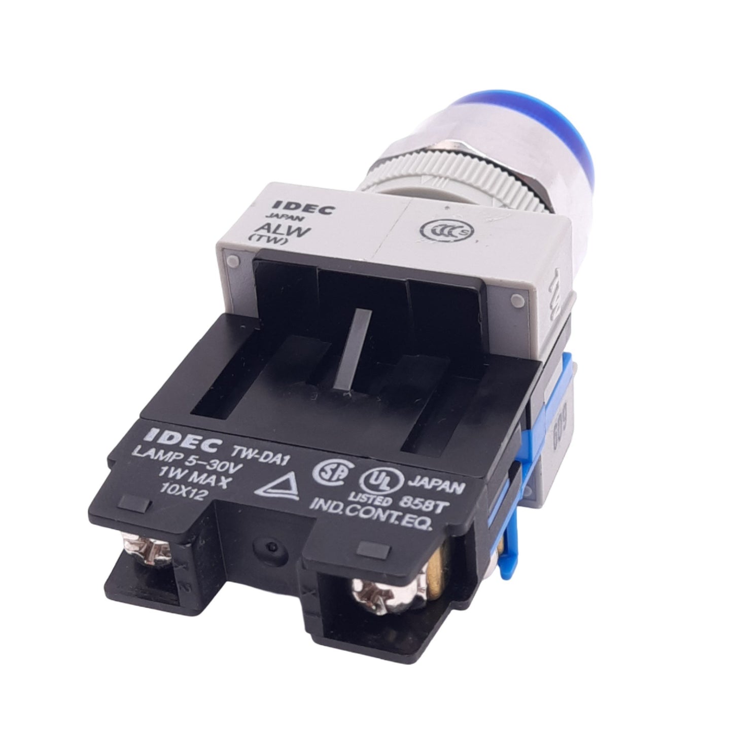 New IDEC ALW29910D-S-24V Blue Illuminated Pushbutton, 22mm, 1NO, 600V 10A Max