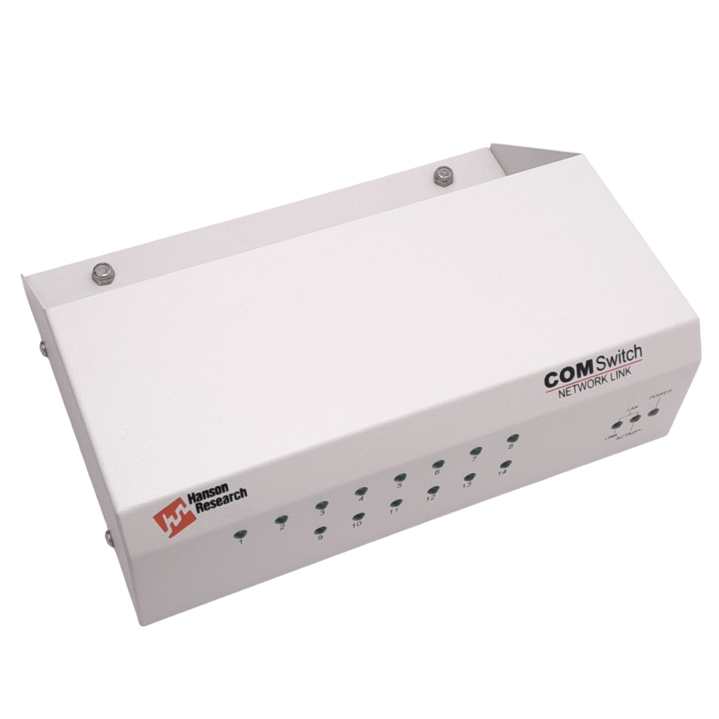 Used Hanson Research 81-500-400 COM Switch Network Link, 14-Port RJ11, RJ45, 24VDC