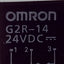 Used Lot of 6 Omron G2R-14-DC24 Power Relay, SPDT-NO/NC, 10A 250VAC/30VDC, 24VDC Coil