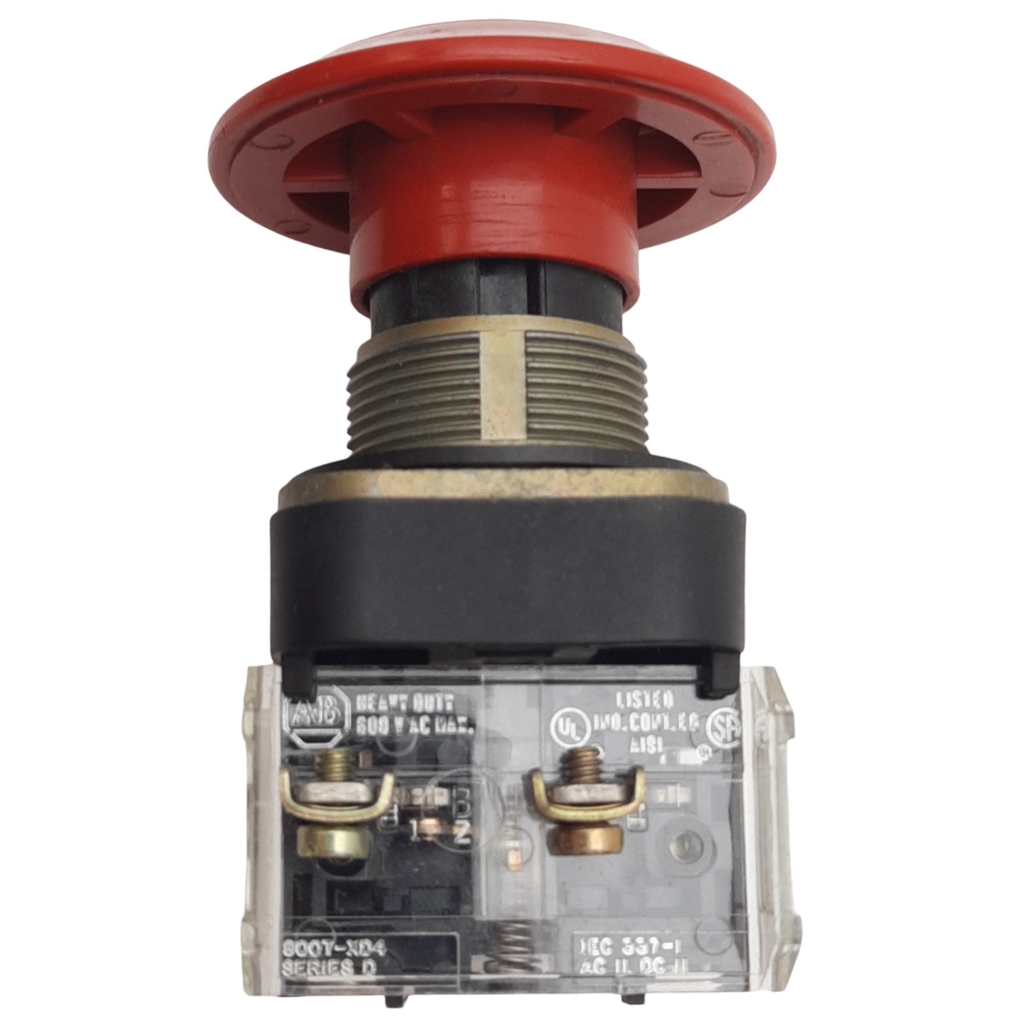 Used Allen Bradley 800T-FXJ6D4 Red Jumbo Mushroom Push/Pull Button, ø30mm, 1NCLB