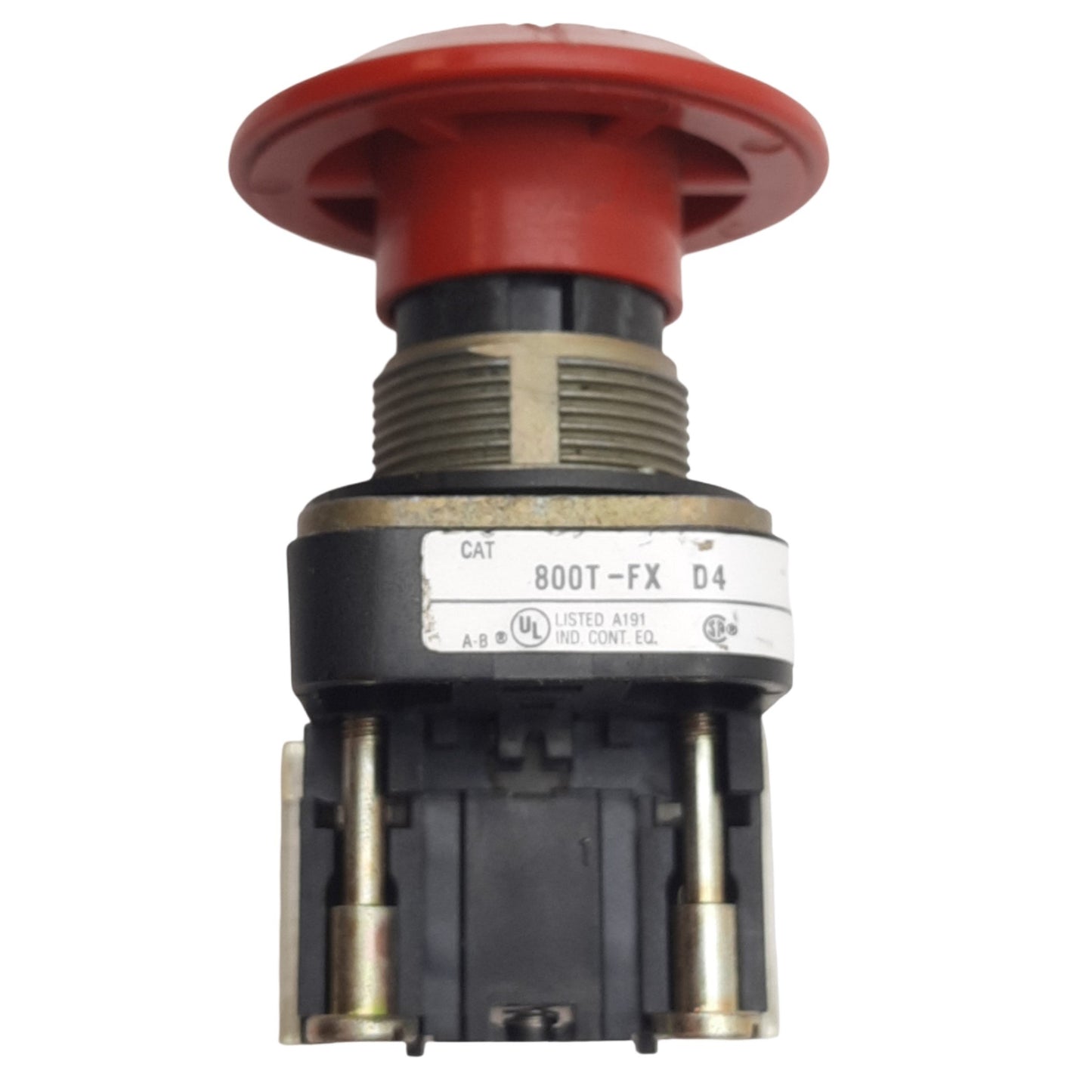 Used Allen Bradley 800T-FXJ6D4 Red Jumbo Mushroom Push/Pull Button, ø30mm, 1NCLB
