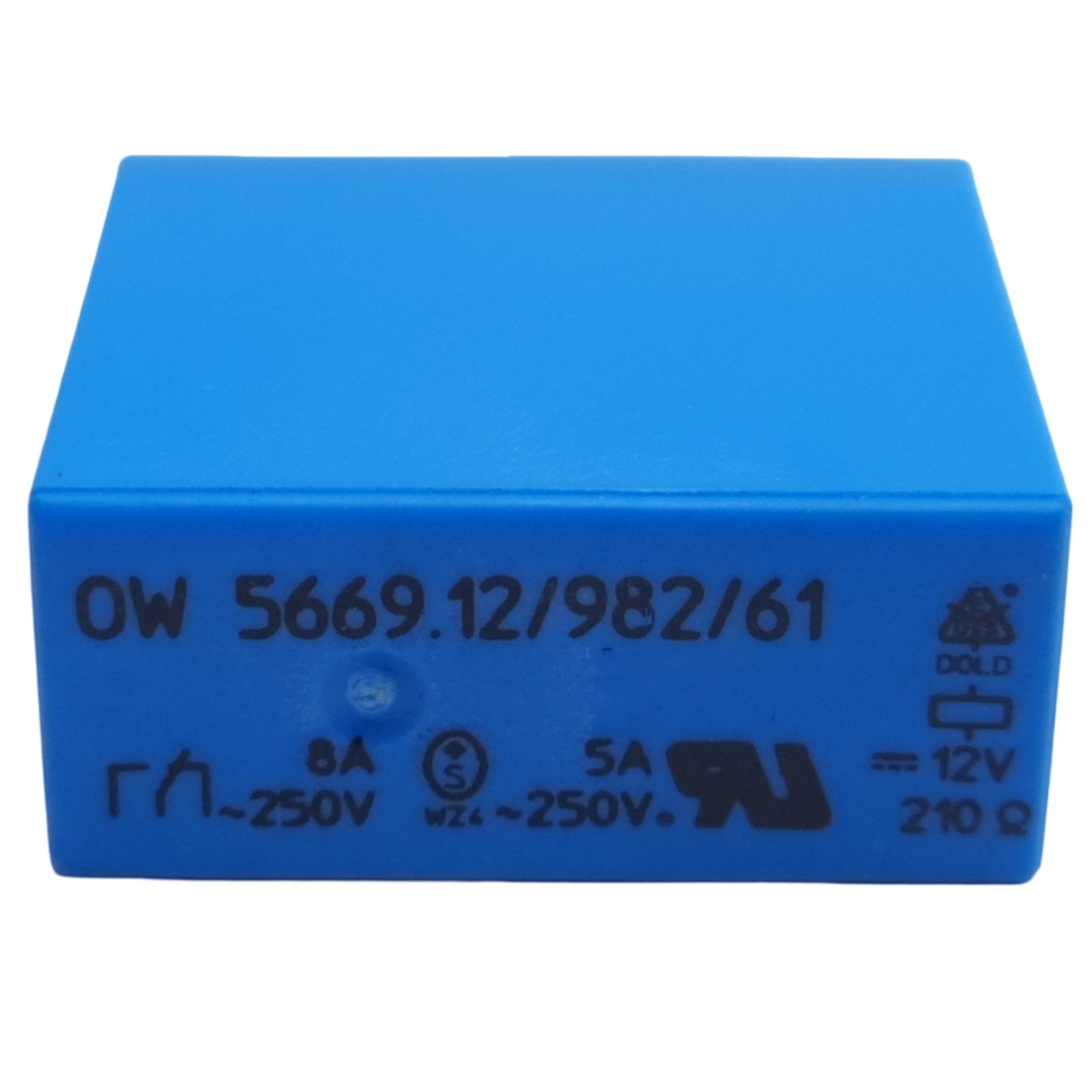 Used Dold OW 5669.12/982/61 Safety Relay, 2 CO, 8-Pins, 210 Ω, 5A-8A 12V DC