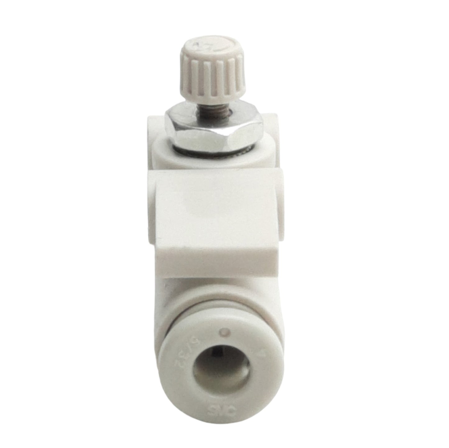 New Lot of 4 SMC AS1002F-04 Inline Speed Control Fitting, 4mm OD Tube, 145psi Max