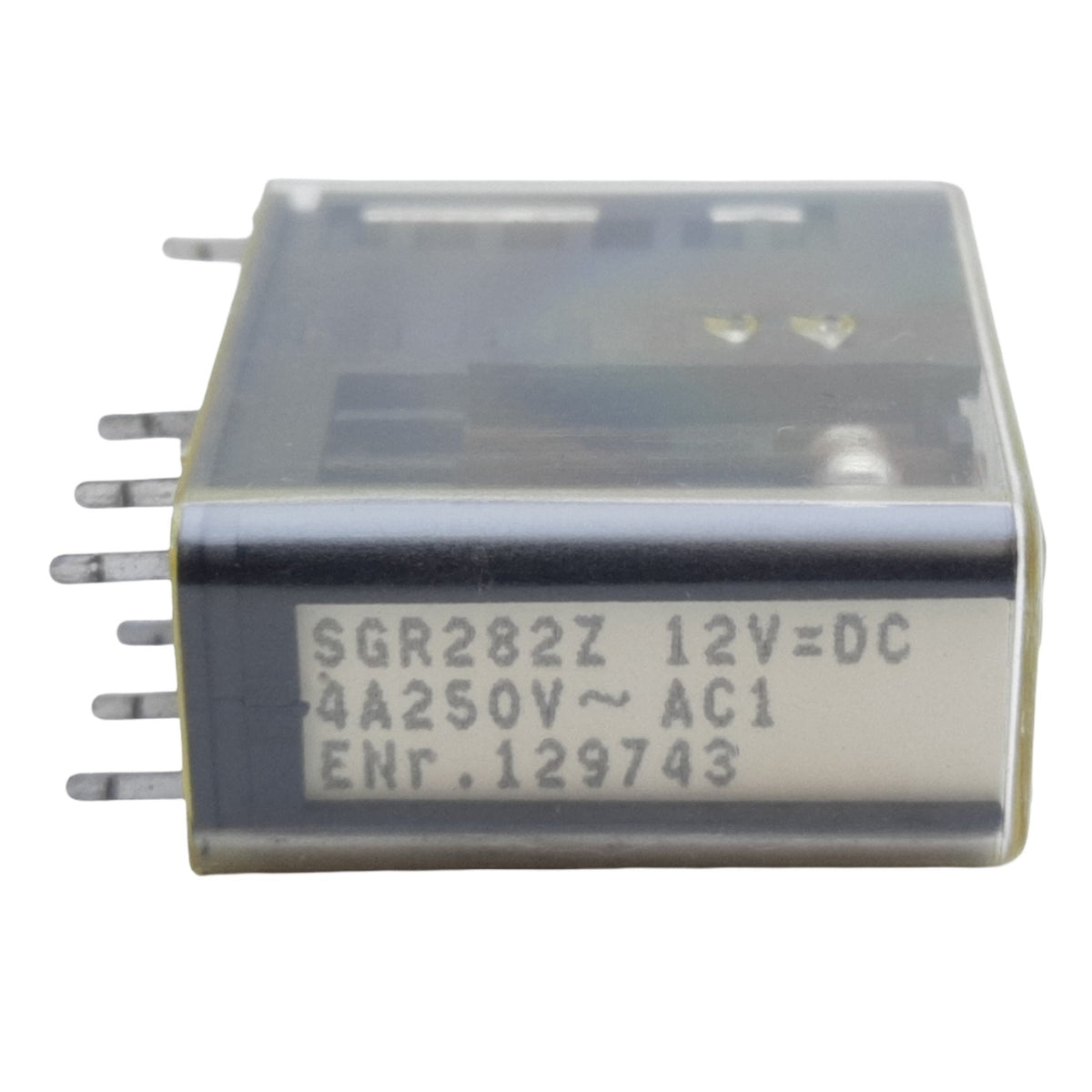 Used Lot of 2 Elesta SGR282Z Safety Relay 8-Pins, 2 CO, 4A 250V AC, Coil 12V DC