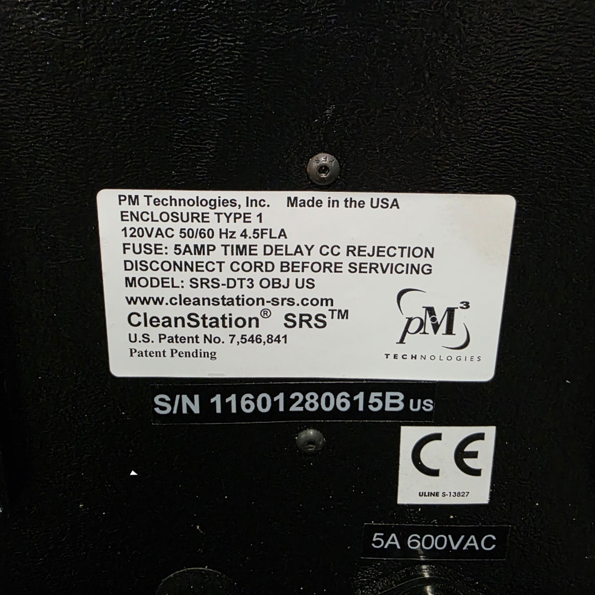 Used PM Technologies SRS-DT3-OBJ US CleanStation Soluble Support Removal System 120V