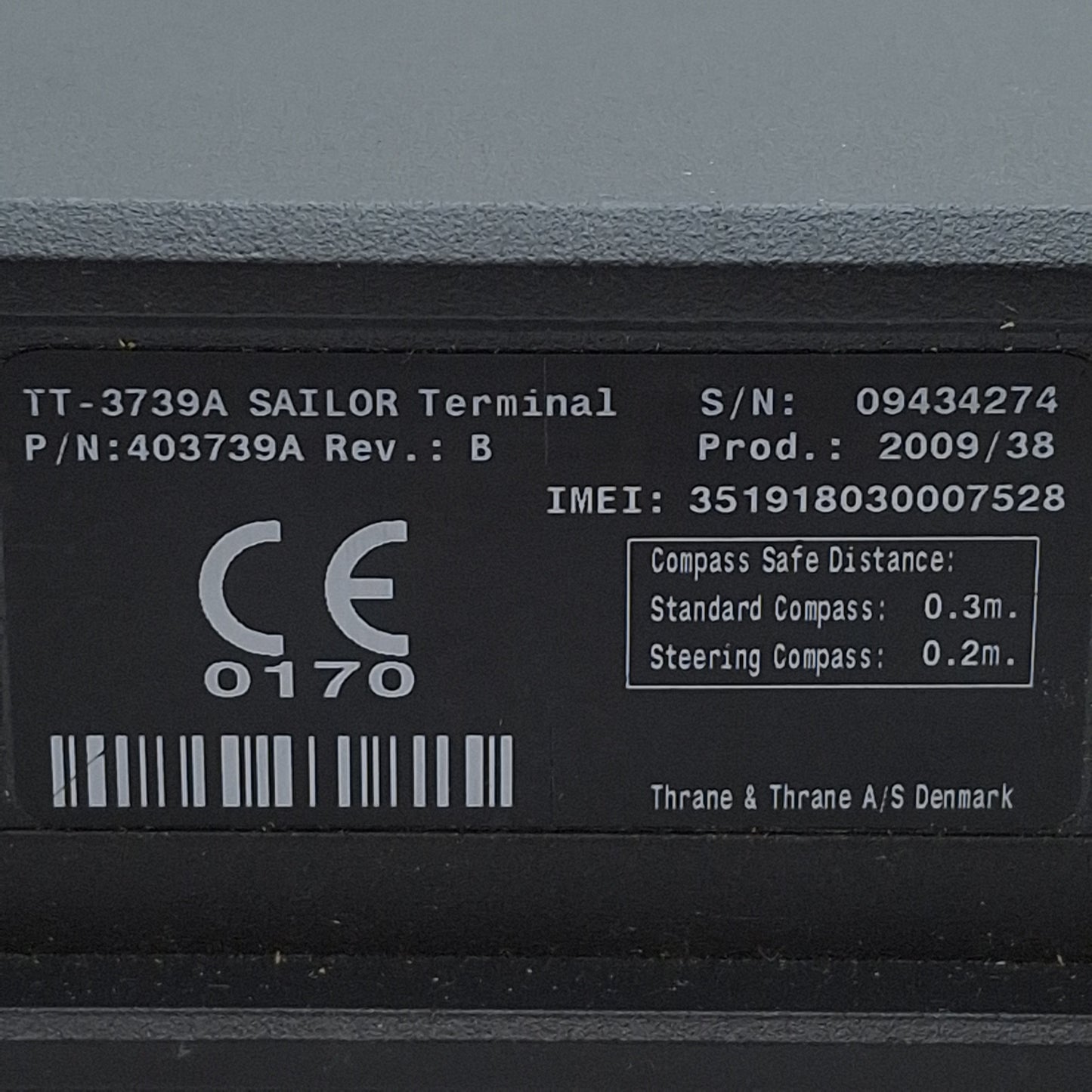 Used Sailor Thrane & Thrane 403739A SAILOR 150 FleetBroadband Terminal, 10.5-32VDC