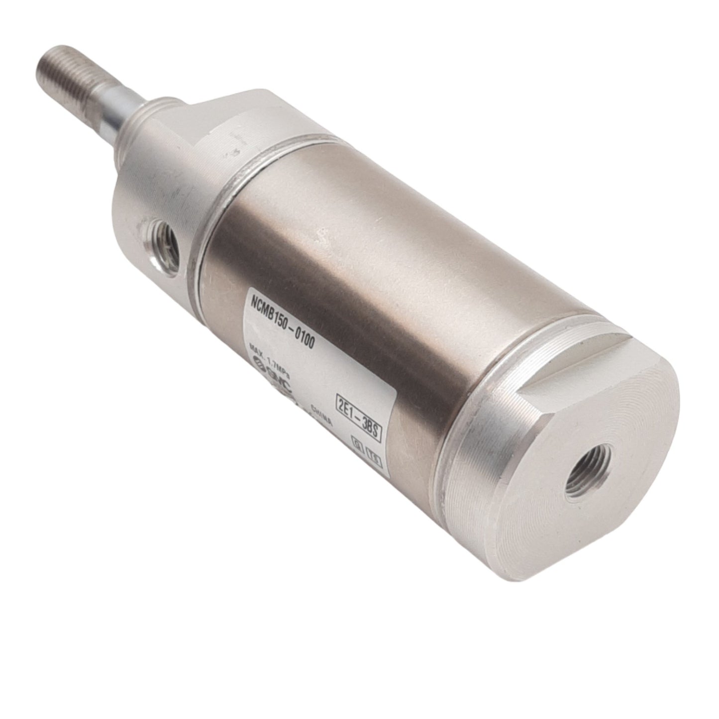 Used SMC NCMB150-0100 Double-Acting Air Cylinder 1-1/2in Bore, 1in Stroke, 1.7MPa