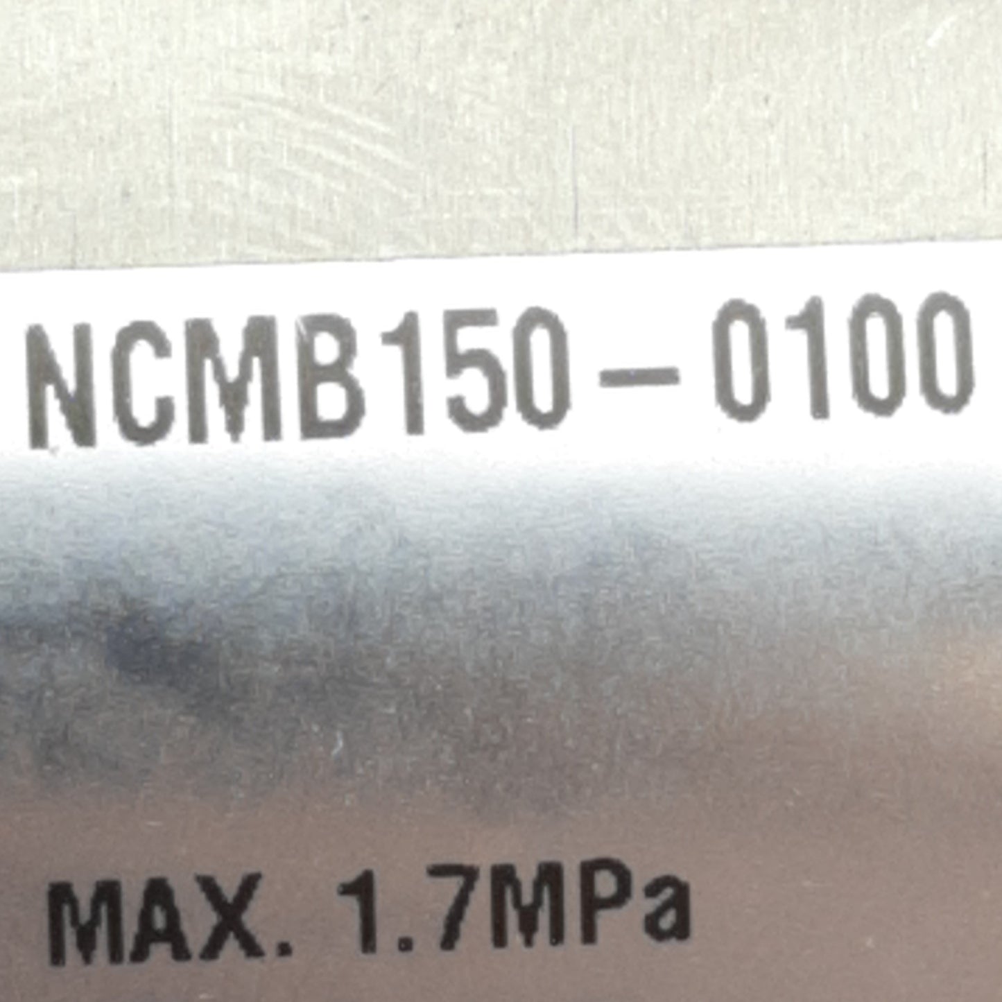 Used SMC NCMB150-0100 Double-Acting Air Cylinder 1-1/2in Bore, 1in Stroke, 1.7MPa