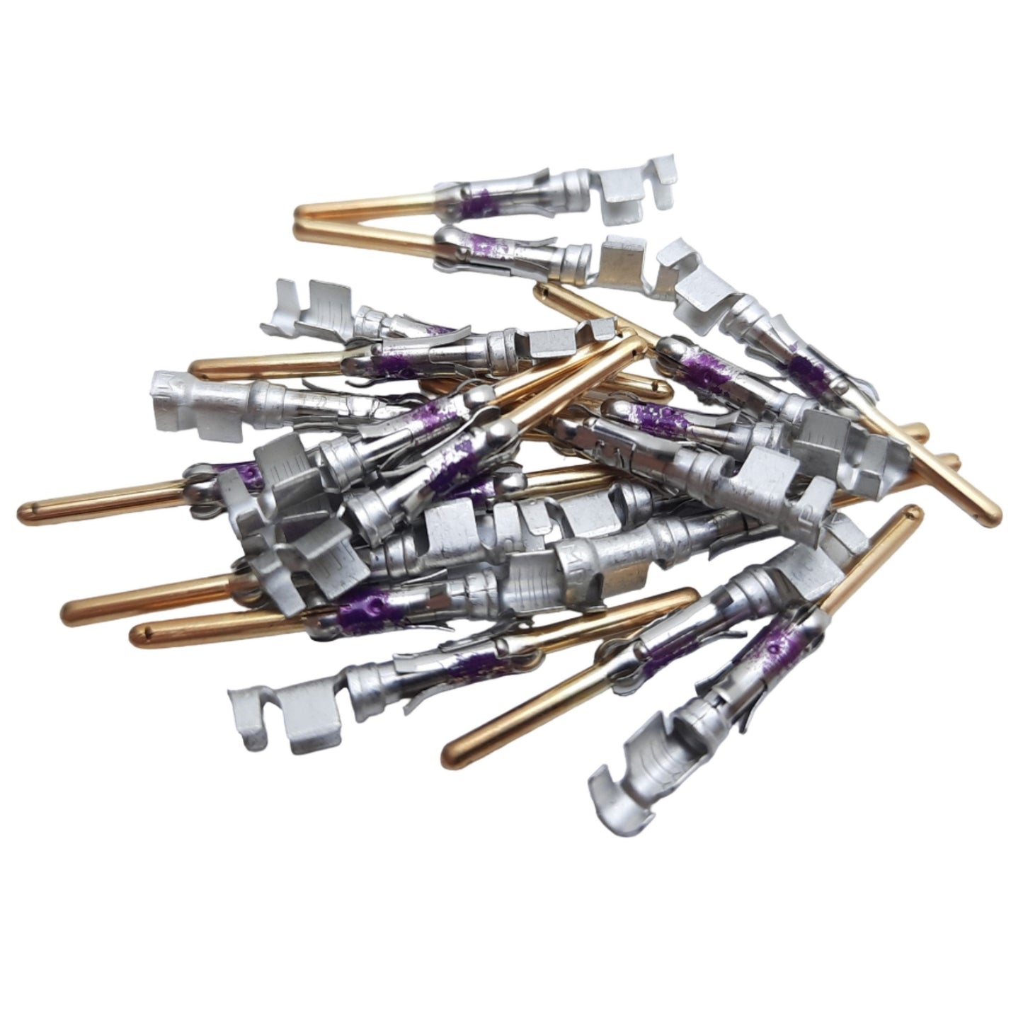 New – Open box Lot of 20 TE Connectivity 66361-4 AMP/Tyco Pin Contact Crimp, 18-14AWG, 13A